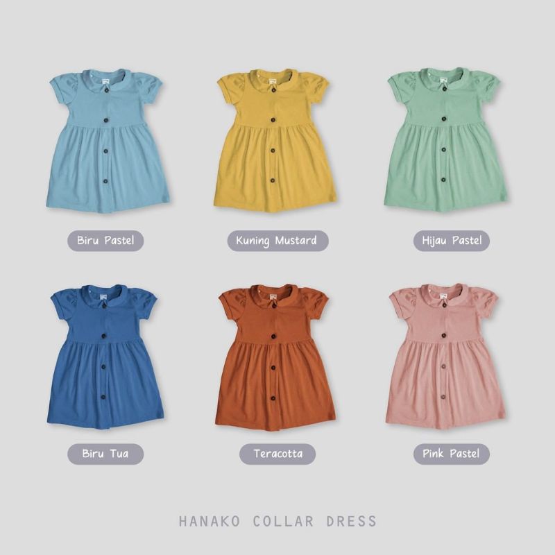 DIALOGUE Baby Dress Hanako Collar 1-4y