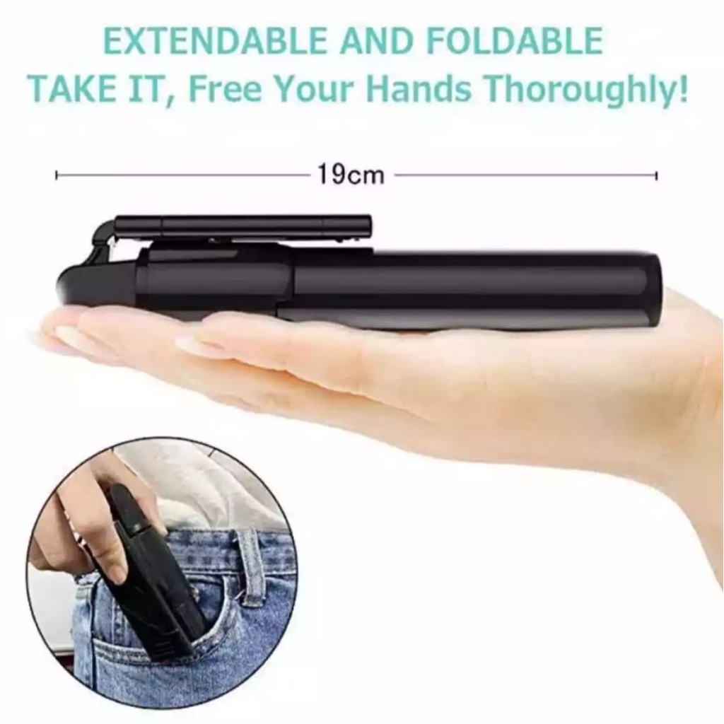 TRIPOD TONGSIS 3 IN 1 S03 SELFIE STICK INTEGRATED TRIPOD/ TONGSIS/ REMOTE BLUETOOTH/LIVE STREAM SELFIE STICK-TRIPOD HP&amp;CAMERA