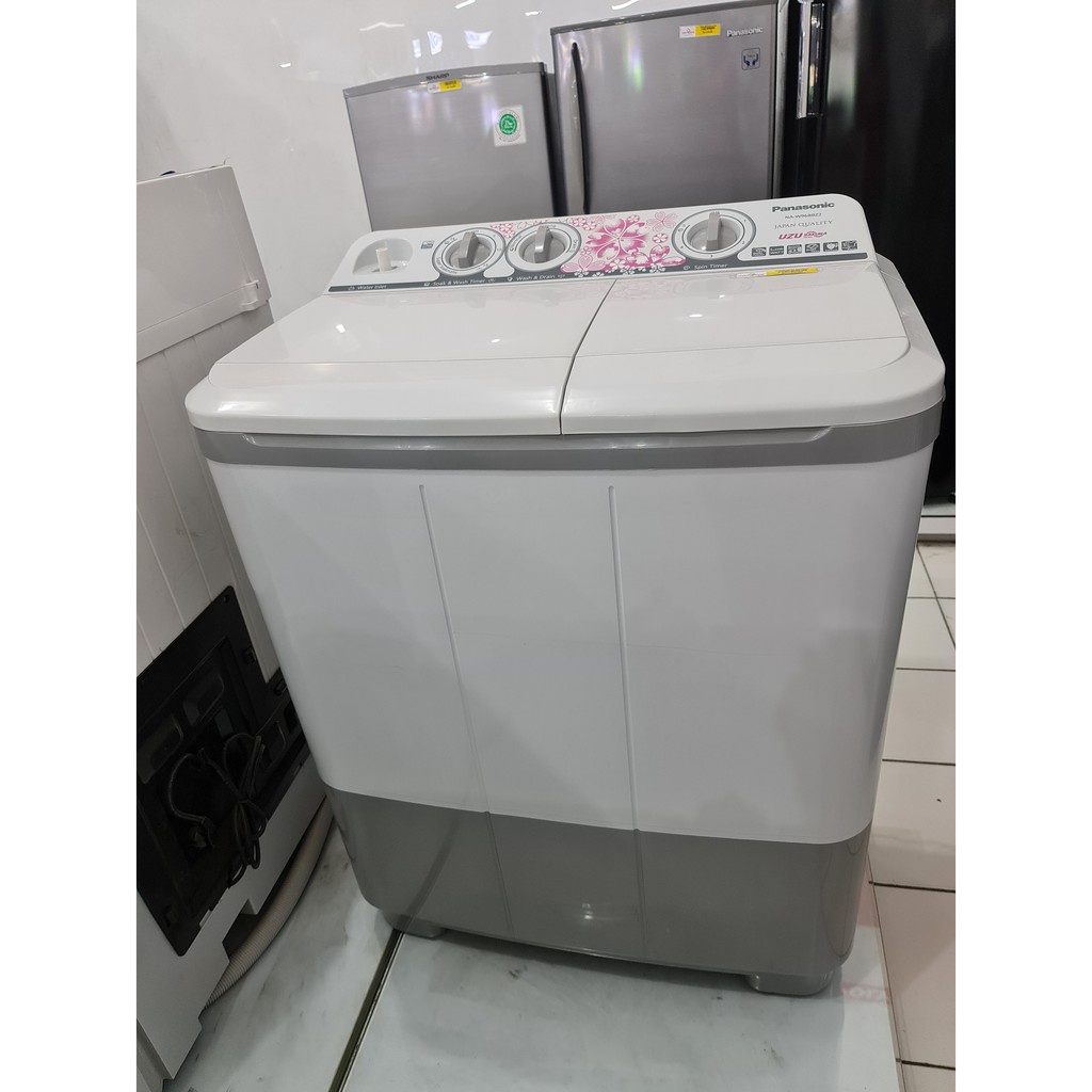 Mesin Cuci 2 Tabung Panasonic 96 BBZ2 Cuci dan Pengering Low Watt 9.5 KG