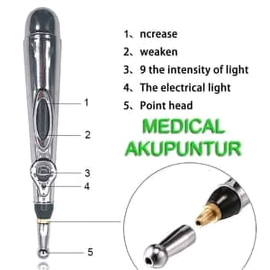 PEN PENA AKUPUNTUR PIJAT REFLEKSI ALAT TERAPI KESEHATAN PIJIT MASSAGER ELEKTRIK MEDIS LASER