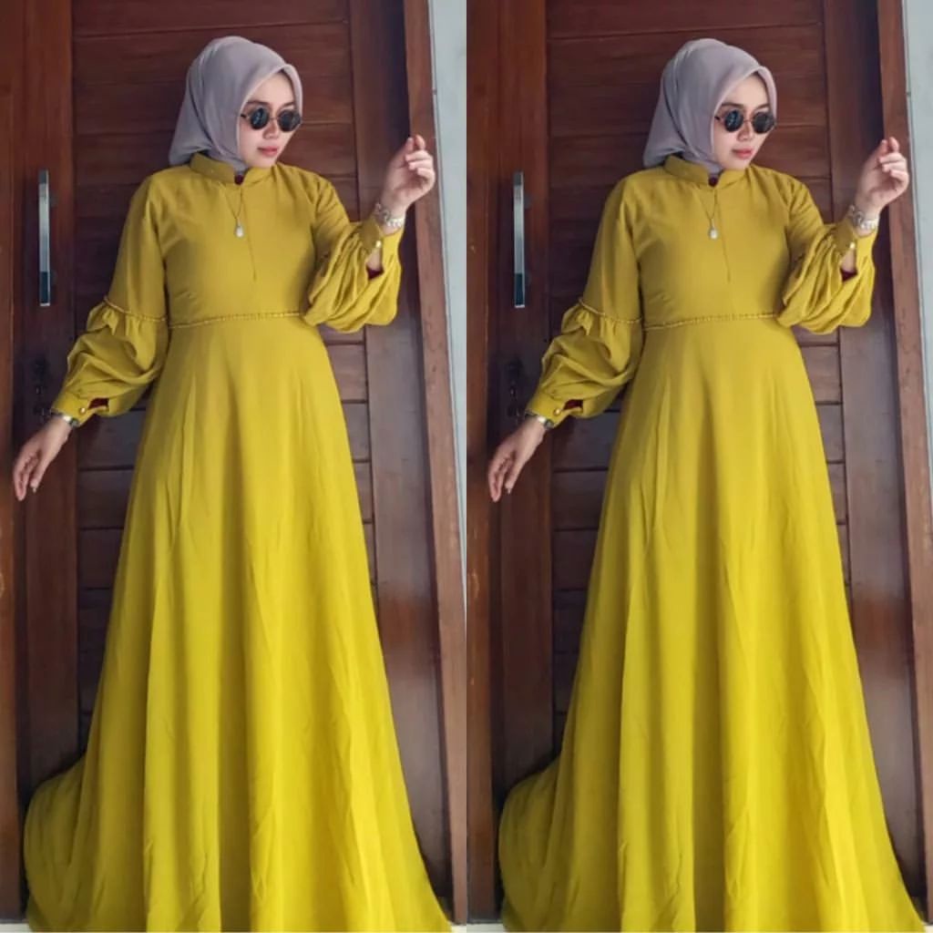 Nabila dress BAKARA dress gamis pesta gamis seruty gamis mewah gamis terbaru Nabila dress by ALHAYA 