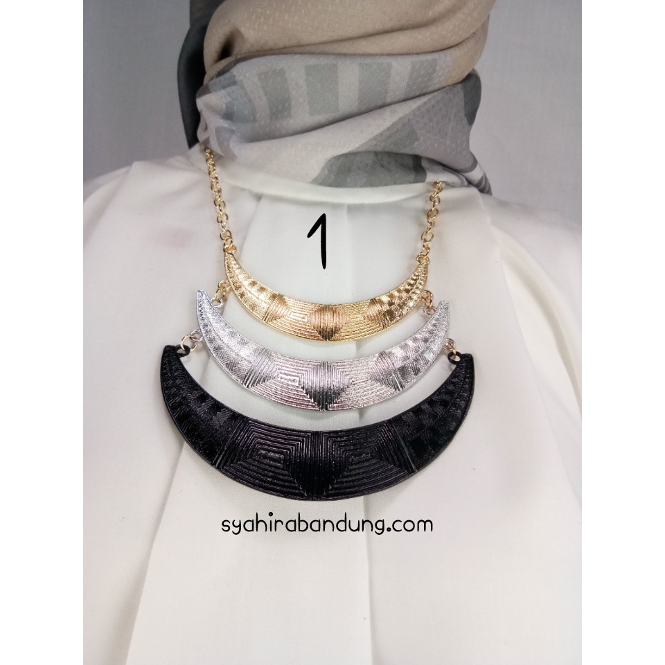 Kalung Etnik Lempeng | Kalung Kebaya | Aksesoris Hijab