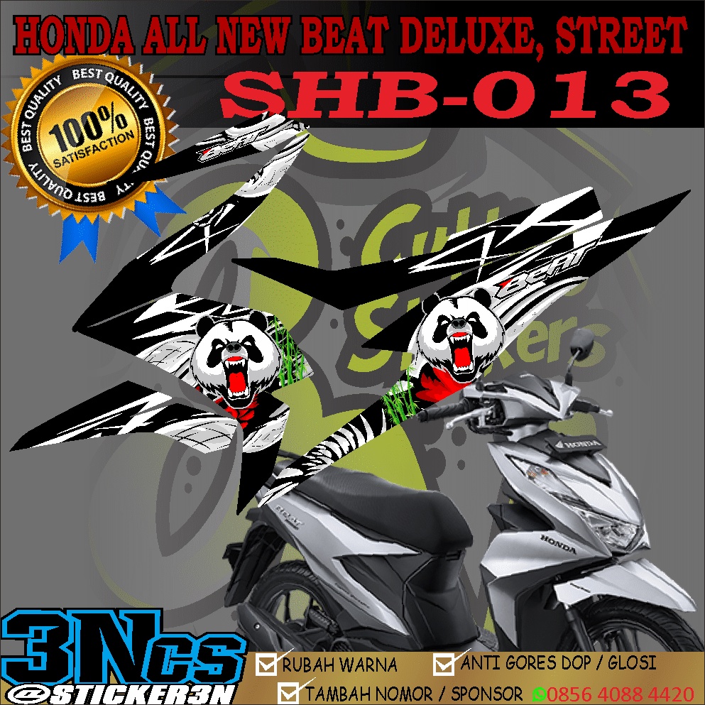 Stripping Honda Beat Deluxe CBS ISS, Sticker Variasi 013 Honda Beat Street CBS ISS, Stripping All Ne