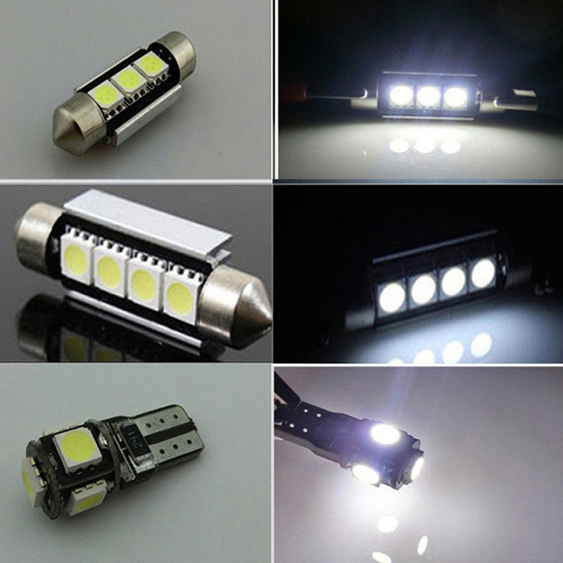 20pcs Lampu LED Canbus Super Terang Untuk Interior Mobil BMW 5 Series E39 M5 Map 1997-2003