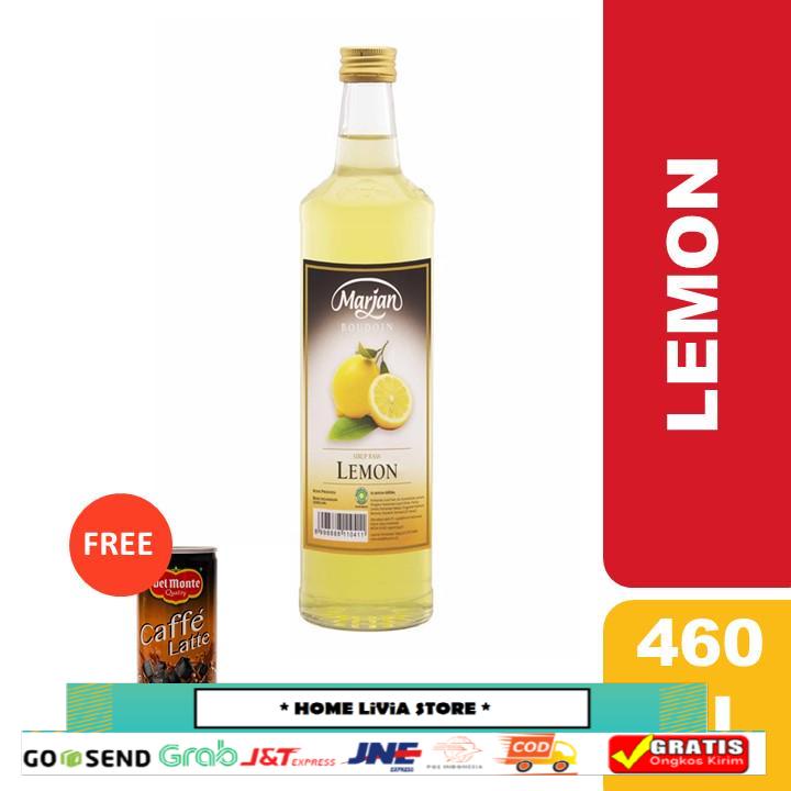 

[Buy 1 GET 1 FREE] Marjan Boudoin Syrup Lemon 460ml + Free Del Monte RTD Caffe Latte