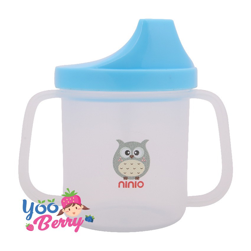 Ninio Training Spout Cup Gelas Minum Bayi Tahan Panas Botol Bayi Berry Mart