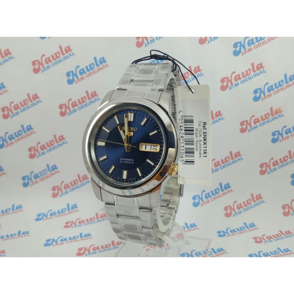 Seiko 5 SNKK11K1 Automatic Dark Blue - Jam Tangan Pria SNKK11