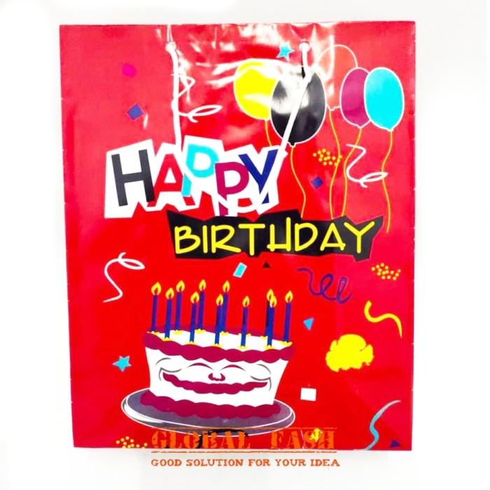 

Goodiebag Paper Bag Hbd Merah / Souvenir Ultah / Tas Bingkisan / Tas Ultah Murah