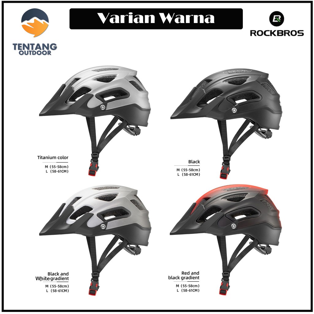 Helm Sepeda ROCKBROS HC-65 Helmet MTB