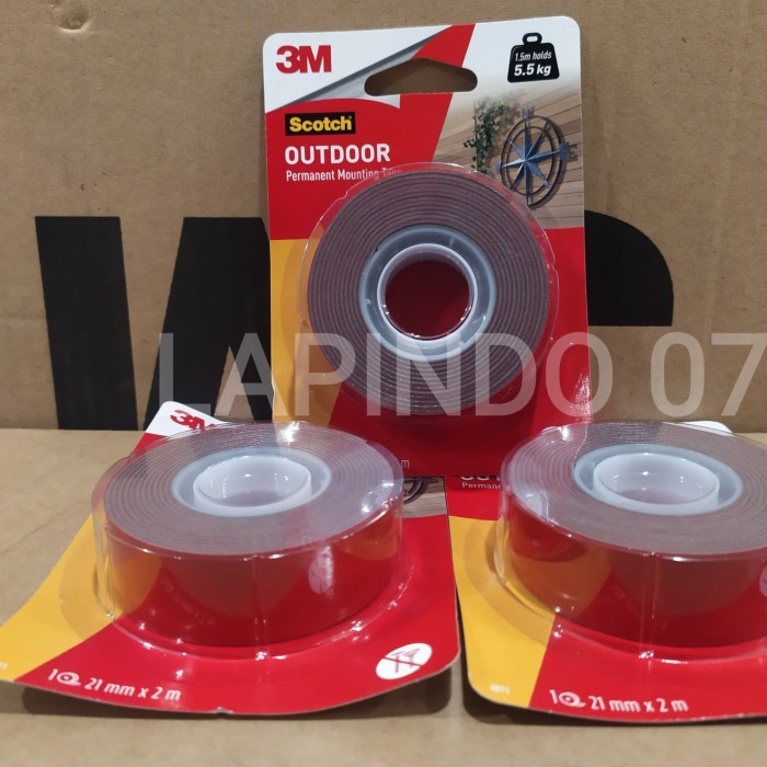 

Produk Unggulan Scotch 3M Double Tape Usa Outdor Mounting Permanent ,4011C 21Mm X 2Mtr Murah