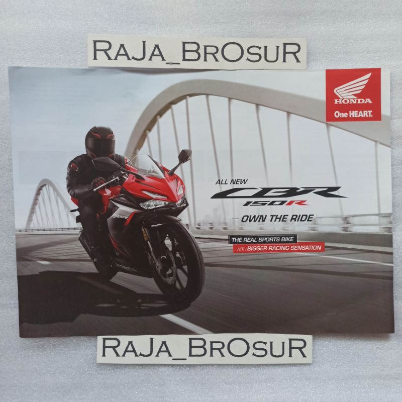 Poster brosur Honda all new CBR 150 R timbal balik