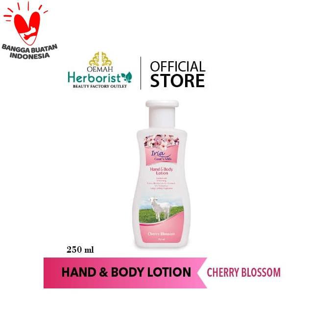 -TERLARIS- VICTORIA IRIA GOAT'S MILK HAND AND BODY LOTION CHERRY BLOSSOM 250ML