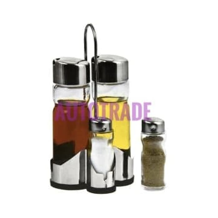 KRISCHEF SET ALAT TEMPAT BUMBU DAPUR 4 PCS WADAH BUMBU DAPUR SERBAGUNA