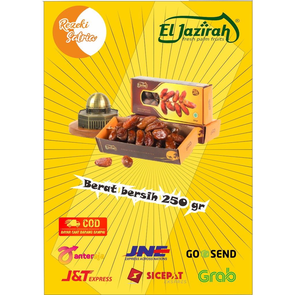 

KURMA ELJAZIRAH TUNISIA TANGKAI LITE 250 GR