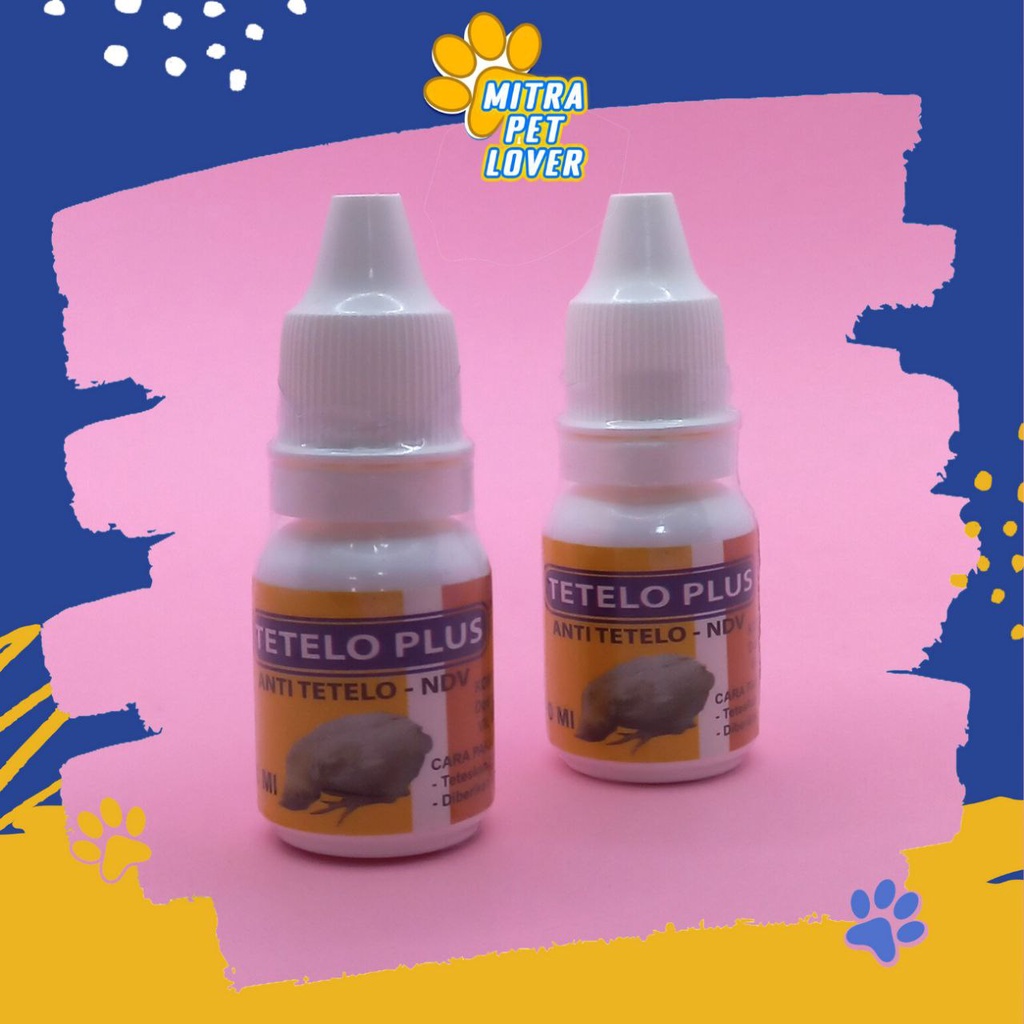 OBAT ANTI TETELO NDV AYAM - TETELO PLUS DROP 10 ML ORIGINAL - ATASI SAKIT UNGGAS LEMES LESU LUMPUH NGOROK PILEK GANGUAN SYARAF - AMPUH - MURAH ASLI GARANSI KUALITAS - PET ANIMAL HEALTHCARE &amp; VETERINARY TAMASINDO OBAT &amp; VITAMIN TERNAK HEWAN MITRAPETLOVER