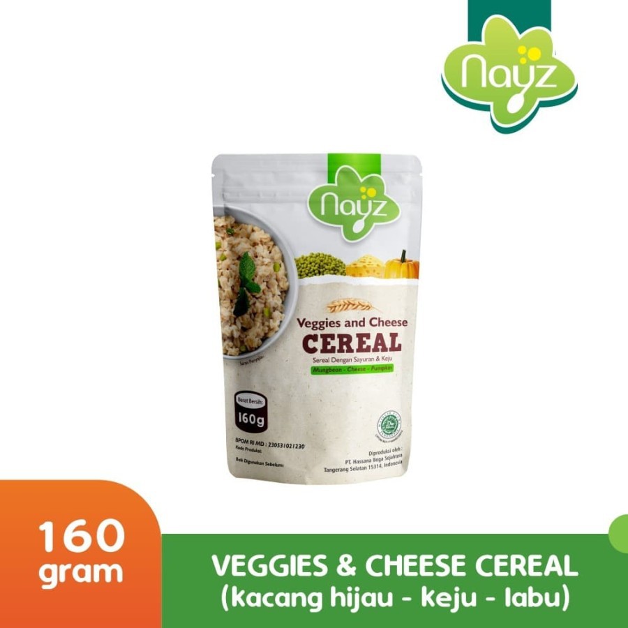 Nayz Cereal Veggie And Cheese 160gr Sereal Bayi MPAsi Baby Food