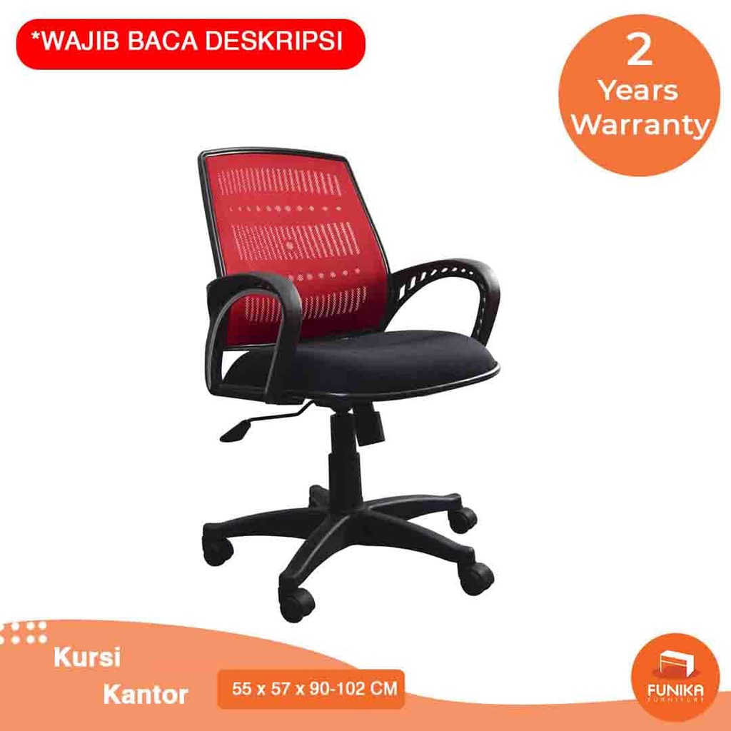 FUNIKA - Office Chair PARIS S Kursi Kerja Belajar Kursi Kantor Jaring Kursi Gaming Adjustable - Mera