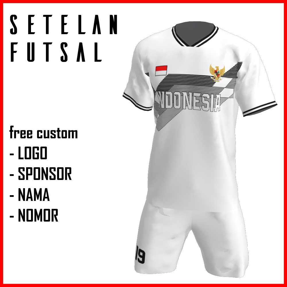 Bikin Jersey Futsal Custom Printing , Baju Kaos Jersey Setelan