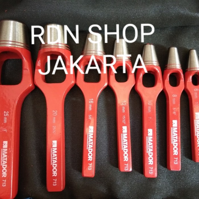 

Plat Plong Set Hollow Punch Set 8 Pcs MATADOR GERMANY alat pembolong