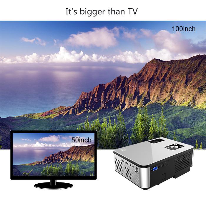 Proyektor / Cheerlux C9 Mini Led 2800 Lumens Projector Proyektor Tv Tuner