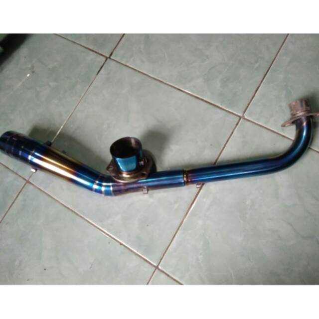 Leheran knalpot blue for supra x125
