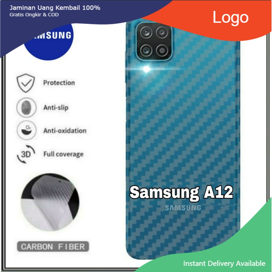 Garskin Samsung A12 / Samsung A02s Skin Carbon Samsung Galaxy A12 A02s Stiker Samsung A12 A02s