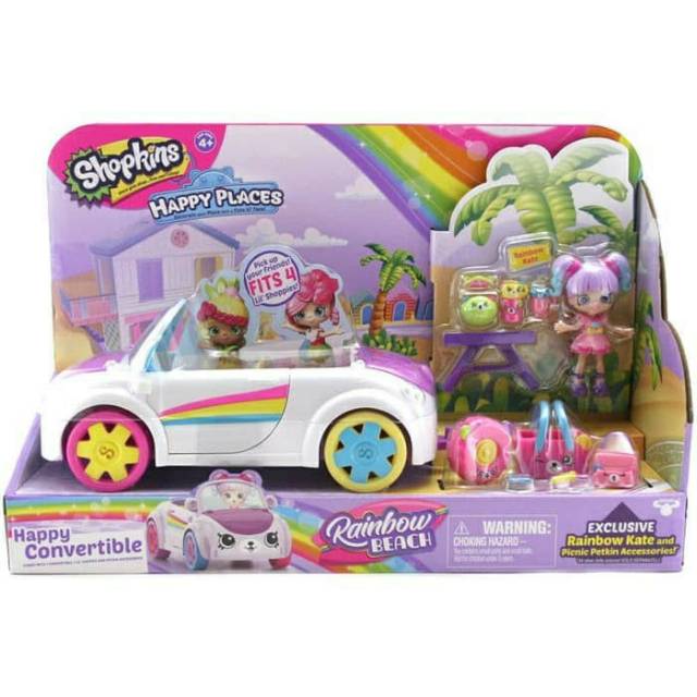 shopkins rainbow car