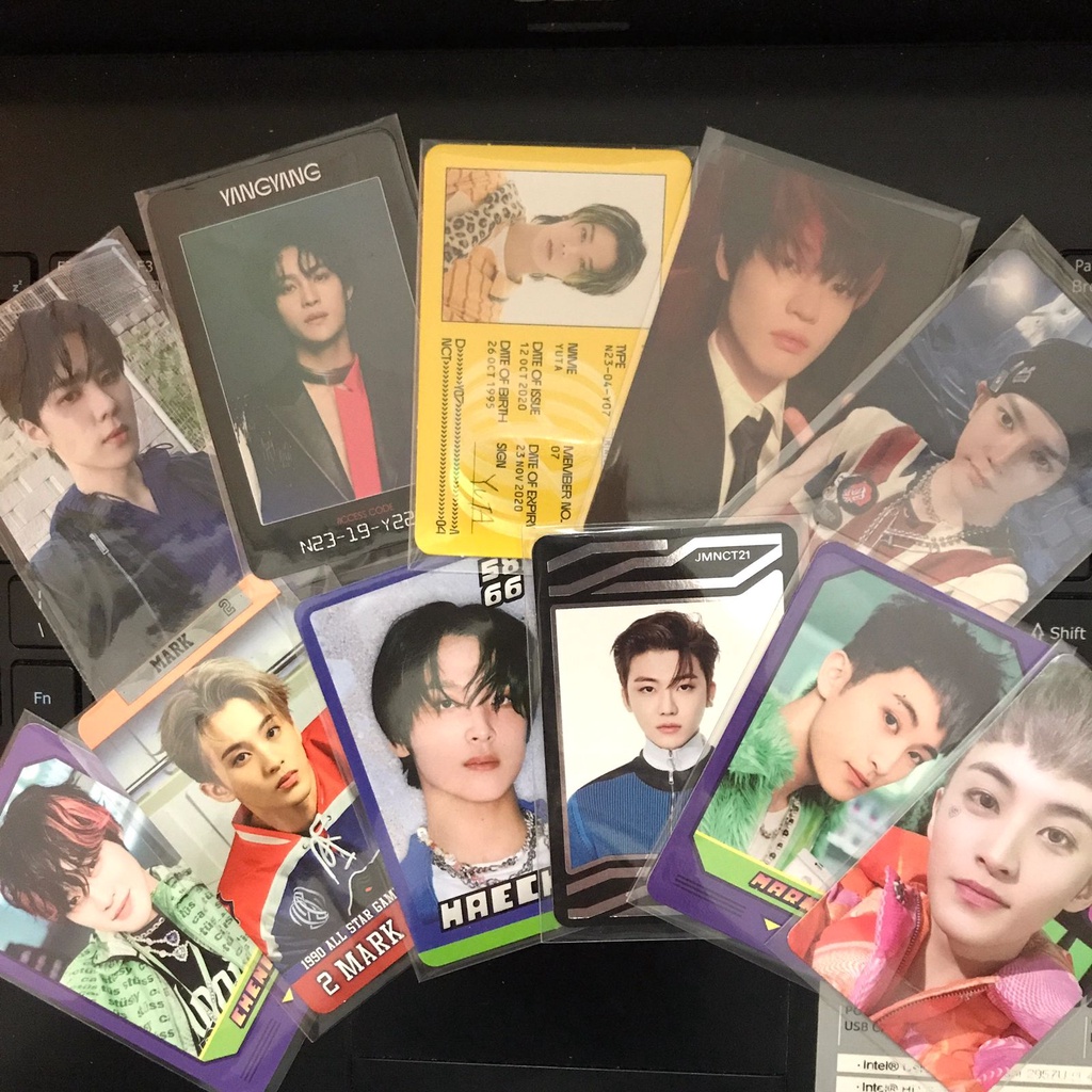 PC NCT mark jaemin chenle taeyong yangyang kun universe jewel id matching game access card scratch t