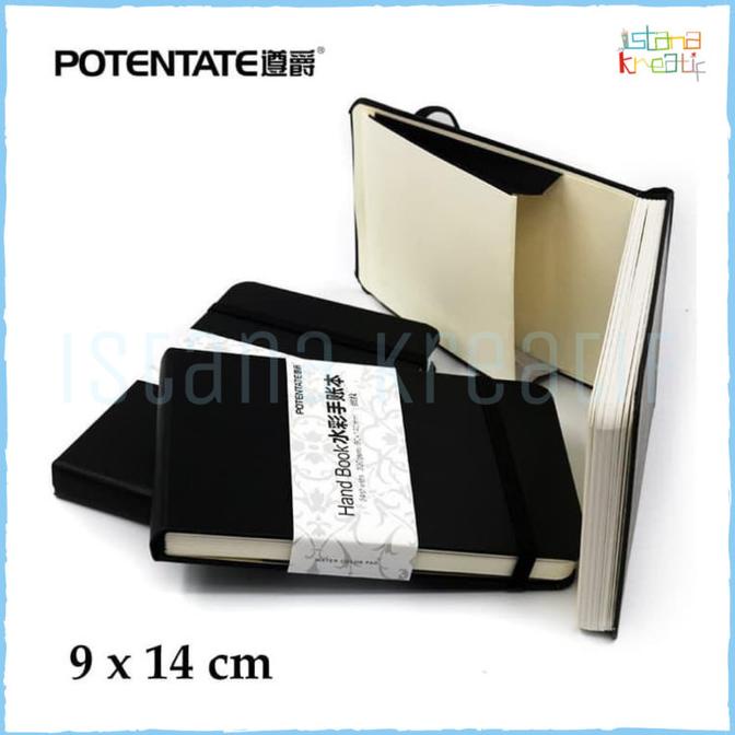 

(BISA COD) Potentate Watercolor Handbook 9x14 cm | 24 Sheet | 300 gsm GRATIS ONGKIR Kode 1230