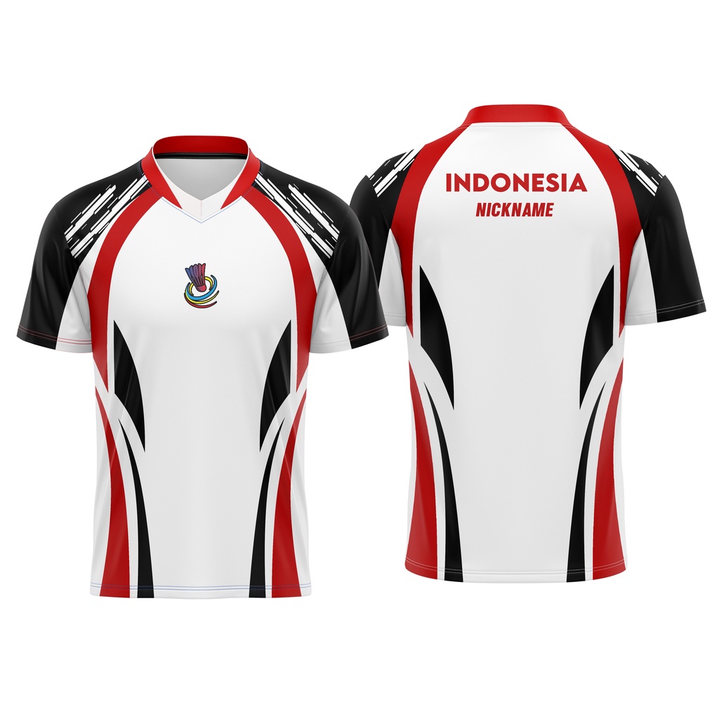 JERSEY BADMINTON SERIES 10 FREE NICKNAME BULU TANGKIS