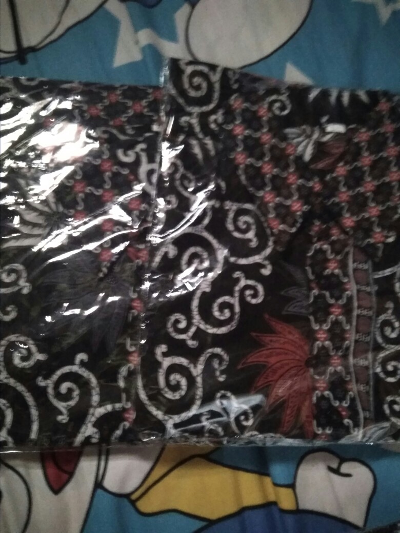 Batik Couple Keluarga Sania Ruffle Ori Ndoro Jowi Dnt Motif Kembang Langit