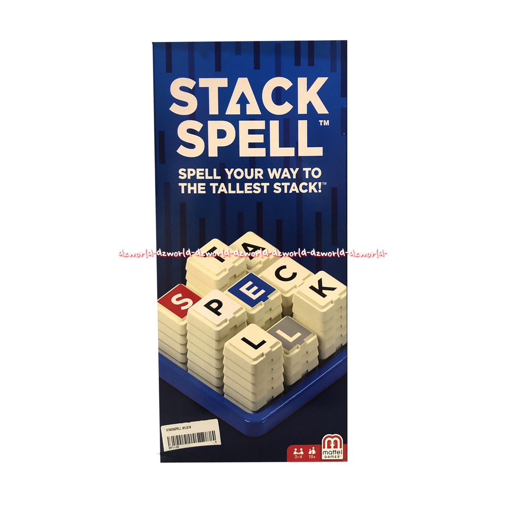 Mattel Stack Spell Puzzle Game Scrabbel English