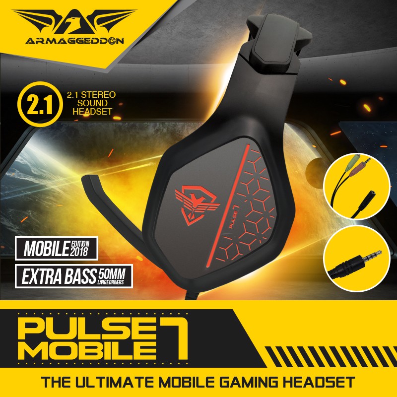 Headset Gaming Armaggeddon PULSE 7 Mobile Wired - Armaggeddon PULSE 7