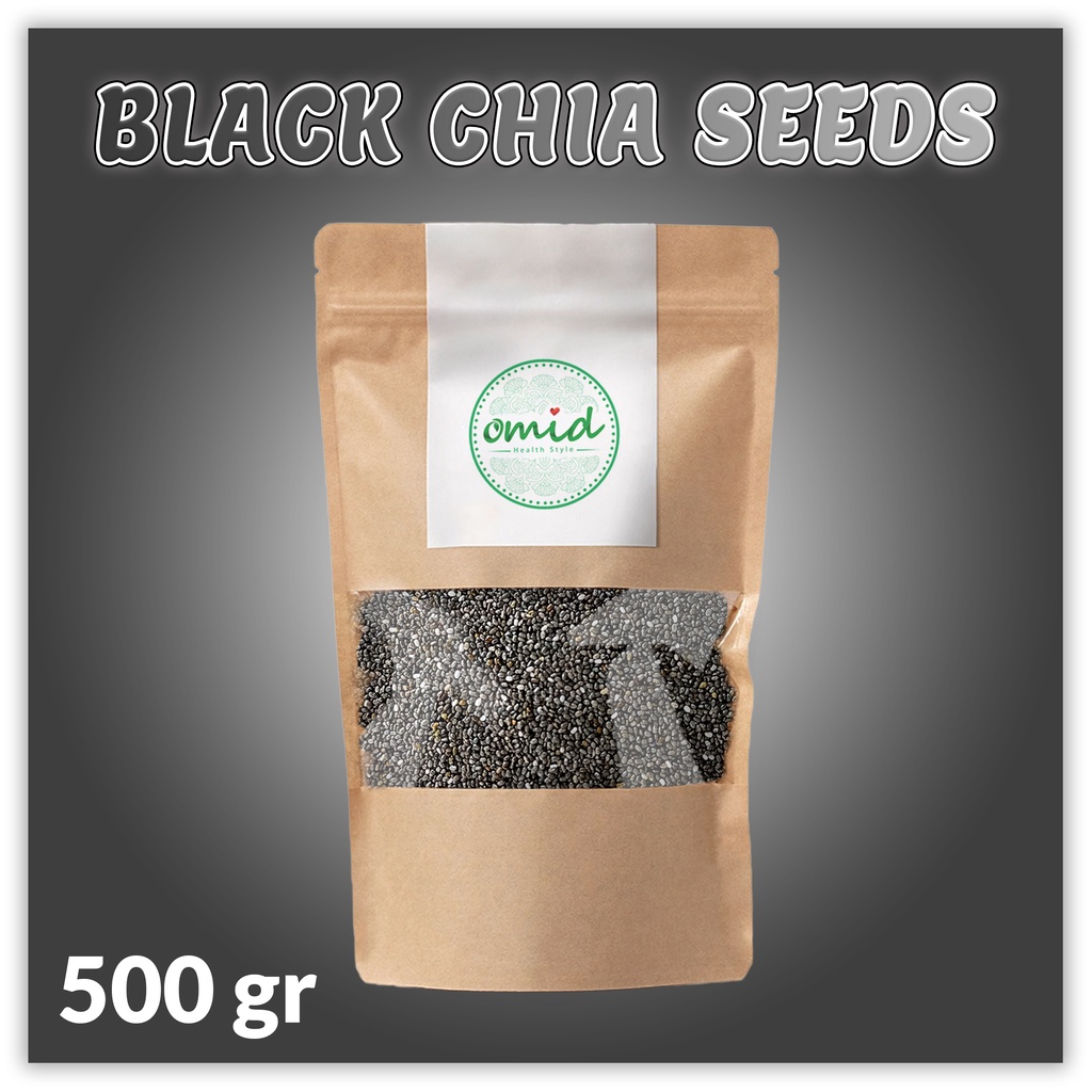 

500 gr - Organic Black Chia Seeds | Biji Chia Hitam Organik