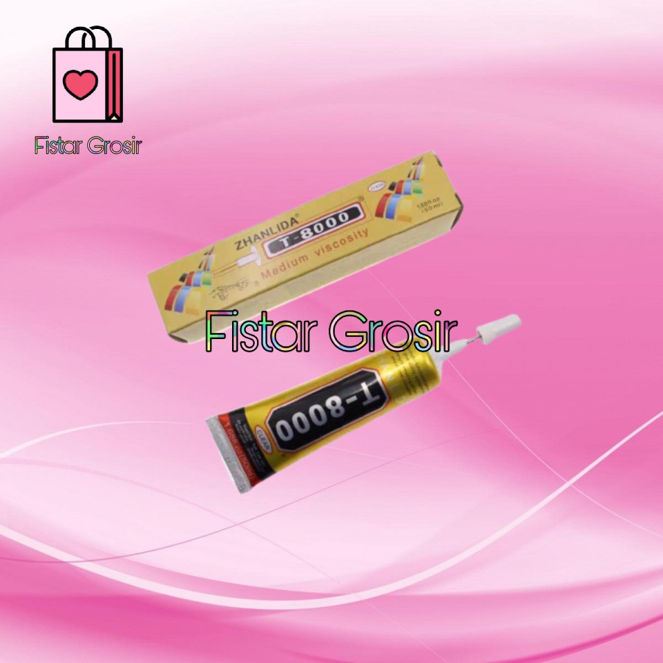 

Lem LCD Lem Perekat Touchscreen TS Lem Serba Guna Putih Bening Zhanlida T8000 50ml