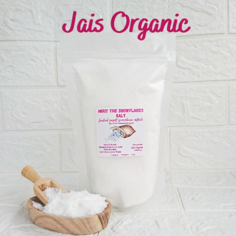 Garam Alami Mirit / Natural sea salt 500 gram / Garam organik tanpa pemutih