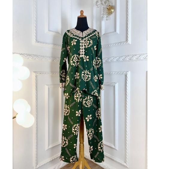 Barang terupdate Setelan Arab Renda lengan panjang -CPLP MOTIF B Kekinian