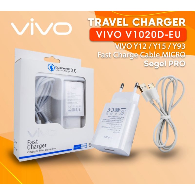 TRAVEL CHARGER MICRO TYPE C VIVO ORIGINAL V1020D-EU FAST CHARGING