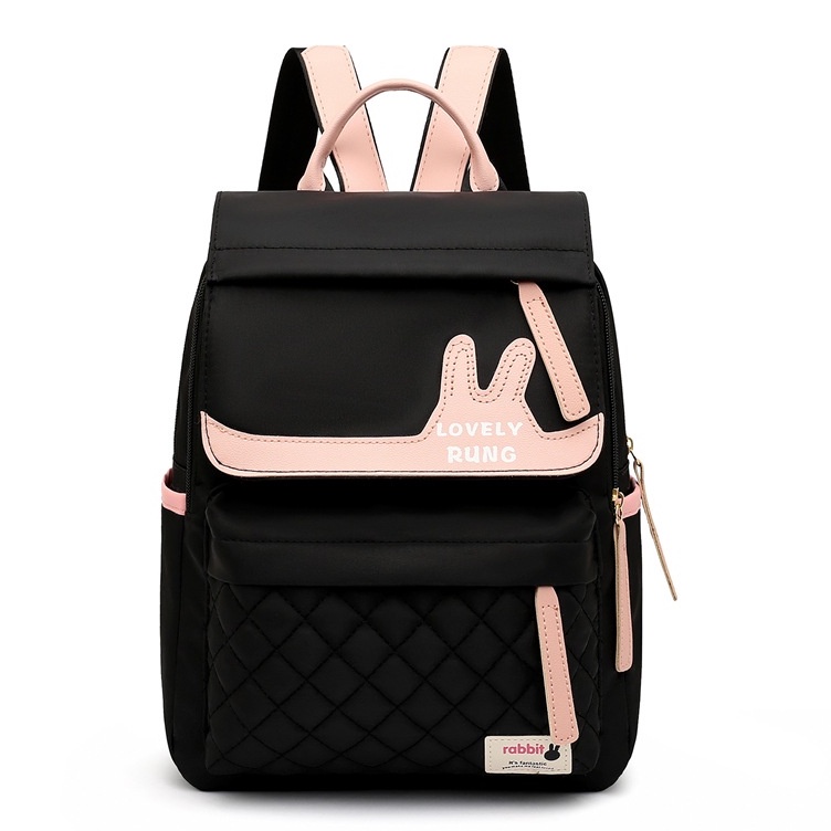 TAS RANSEL WANITA ANTI AIR IMPORT PREMIUM HITAM HEIMANS TA470B5 BACKPACK CEWEK KOREA GENDONG PUNGGUNG SEKOLAH KULIAH KERJA REMAJA KEKINIAN BRANDED MURAH