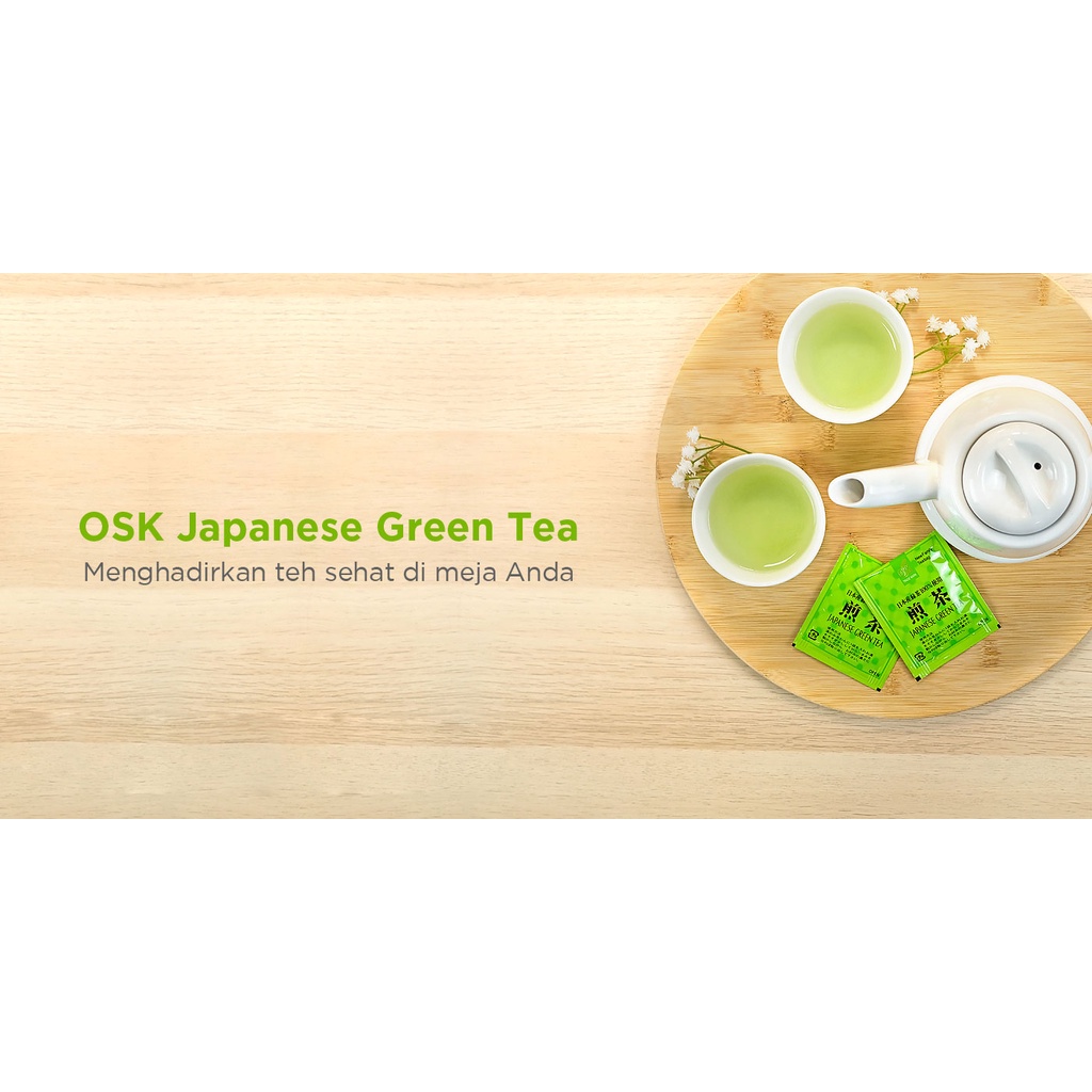 OSK Teh Hijau Jepang Green Tea Sachet 2 g Halal │ Greentea Import Jepang