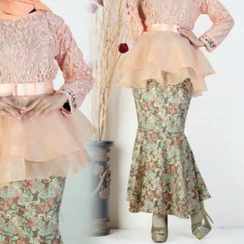 ➫ Set Organza duyung stelan kebaya brukat batik duyung mermaid ORGANZA DUYUNG kebaya cantik ♝