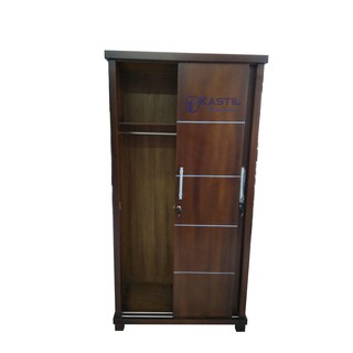 Lemari pakaian 2 pintu kayu sliding lemari baju minimalis Lemari pakaian 2 pintu kayu sliding lemari baju minimalis