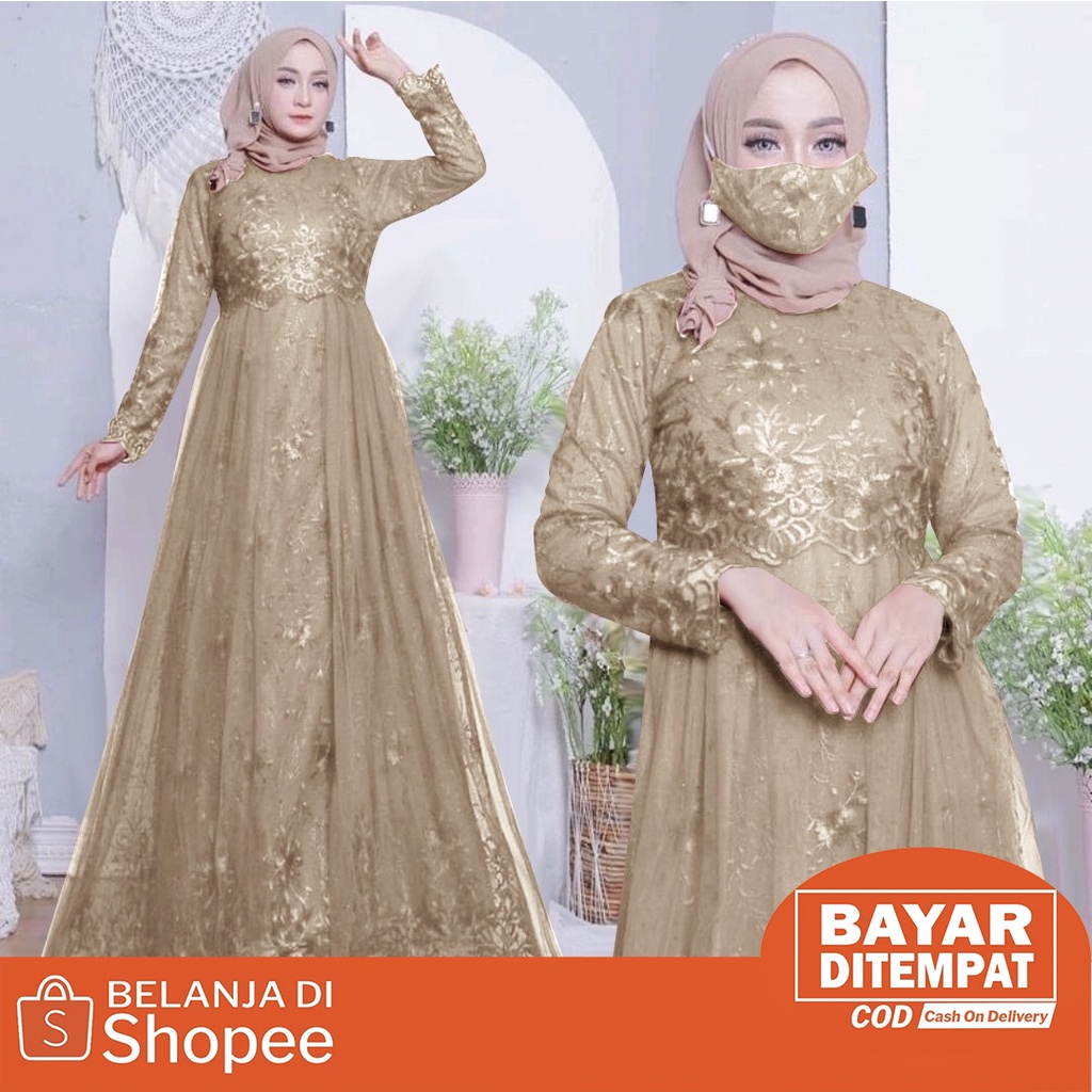 [NEW] MAXI DRESS GAMIS TERBARU / GAMIS PESTA KONDANGAN / GAMIS BRUKAT / BAJU GAMIS / GAMIS LEBARAN / BAJU PESTA WANITA MUSLIM / PAKAIAN WANITA / BAJU WANITA / GAMIS BUSUI / GAMIS MUSLIMAH / KEBAYA / #LVMARGARET