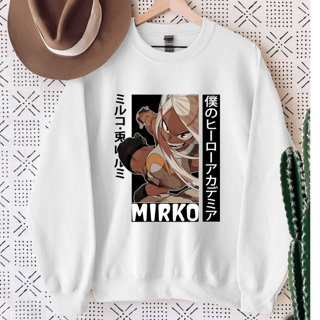 Crewneck Rabbit Hero Mirko BNHA Boku No Hero Academia Anime Manga Premium