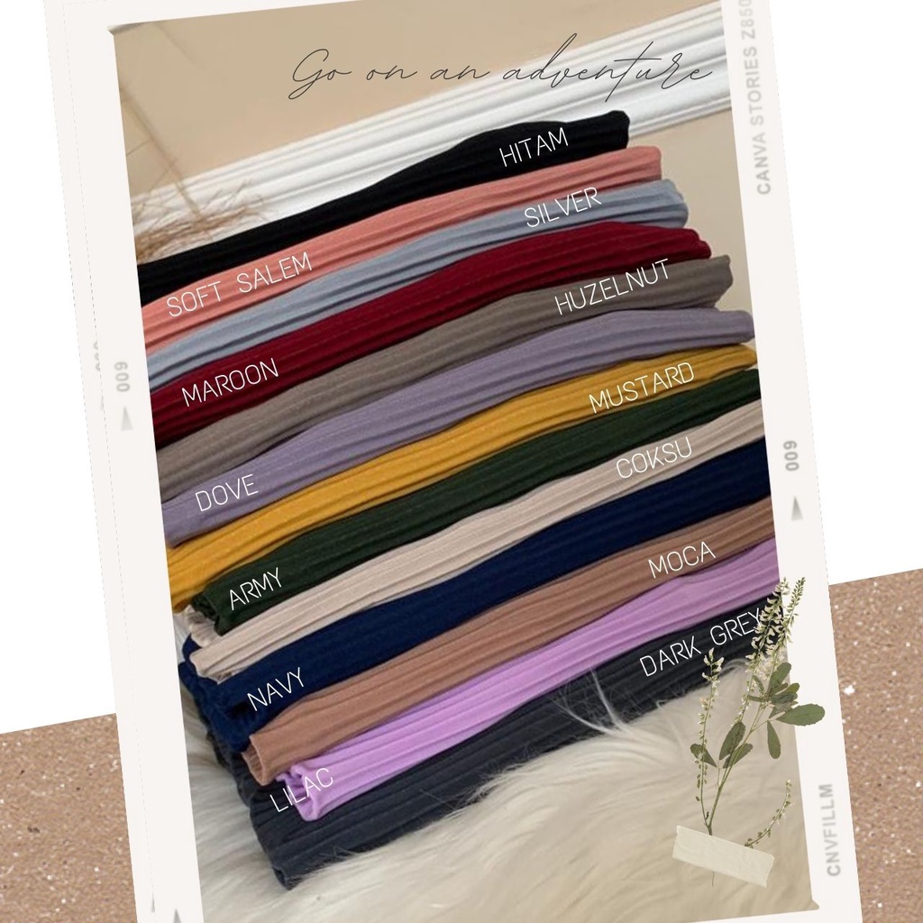 Jilbab Khimar Bergo Tali Jumbo Hijab Instan Syari Plisket Jersey Super-5