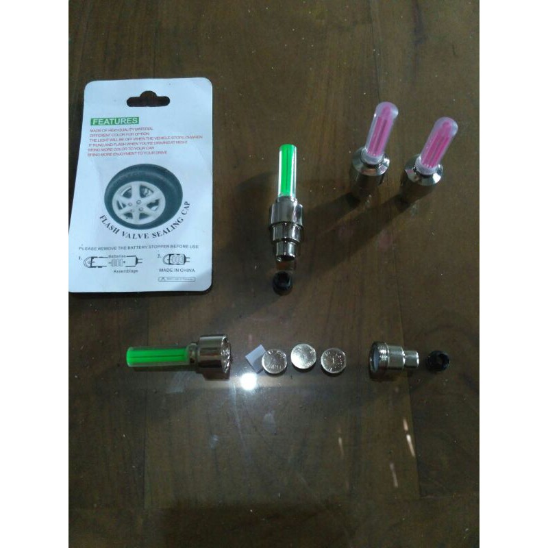 Lampu Dop Pentil Led Aksesoris Motor Sepeda