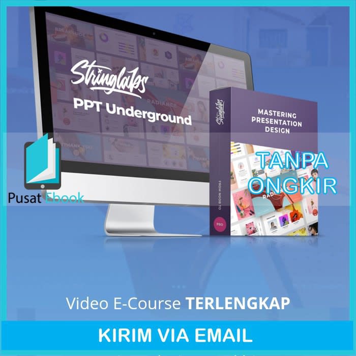 SALE ECourse PPT Underground Cara Buat Tempalate Awal sampe Akhir - Data Digital