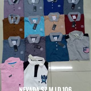  Nevada  polo  shirt kaos  nevada  kerah Shopee Indonesia