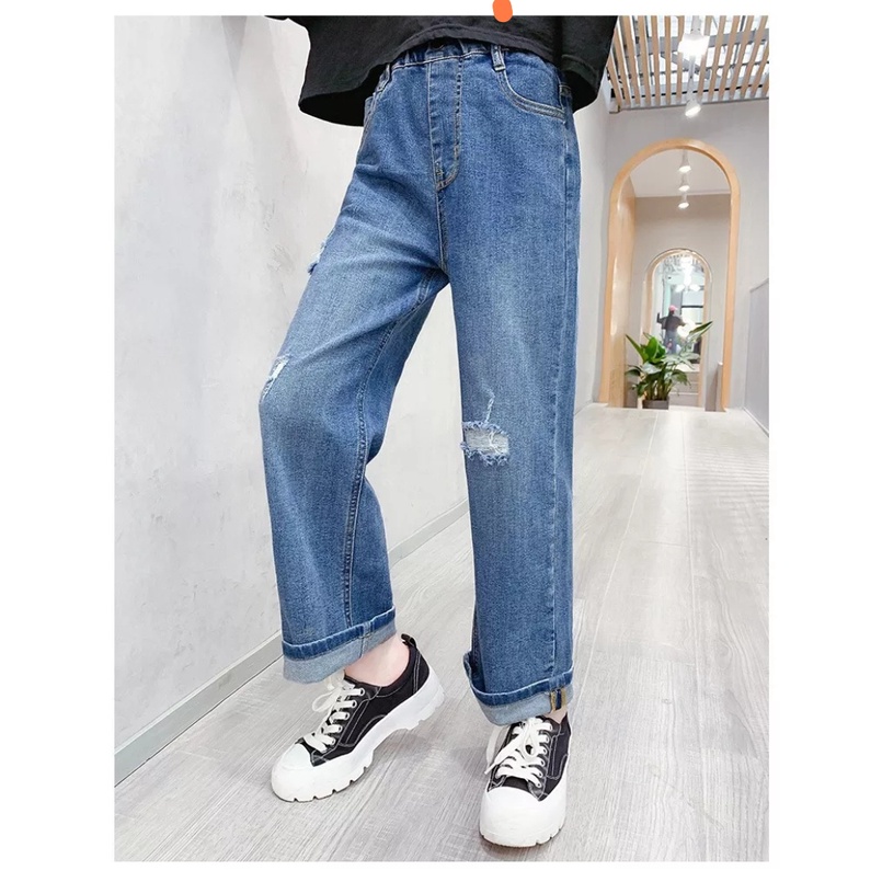 Celana Jeans Ripped Anak umur 1-14 Tahun / Celana Panjang Ripped Anak / Celana Ripped Jeans Anak