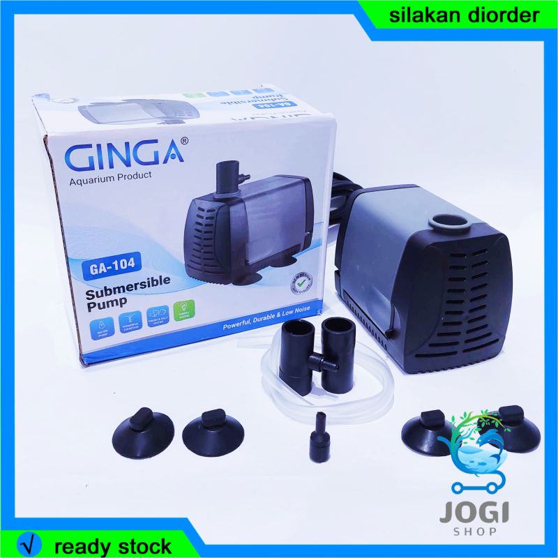 POMPA CELUP AQUARIUM KOLAM GINGA GA 104 LOW WATT - GINGA GA 104